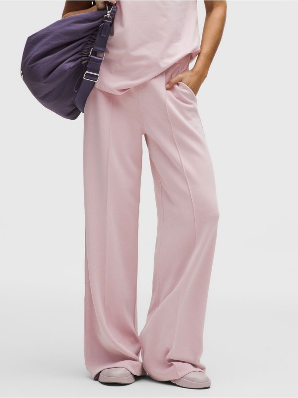 NWT Lululemon Softstreme Pintuck High-Rise Wide-Leg Pant Sz XL